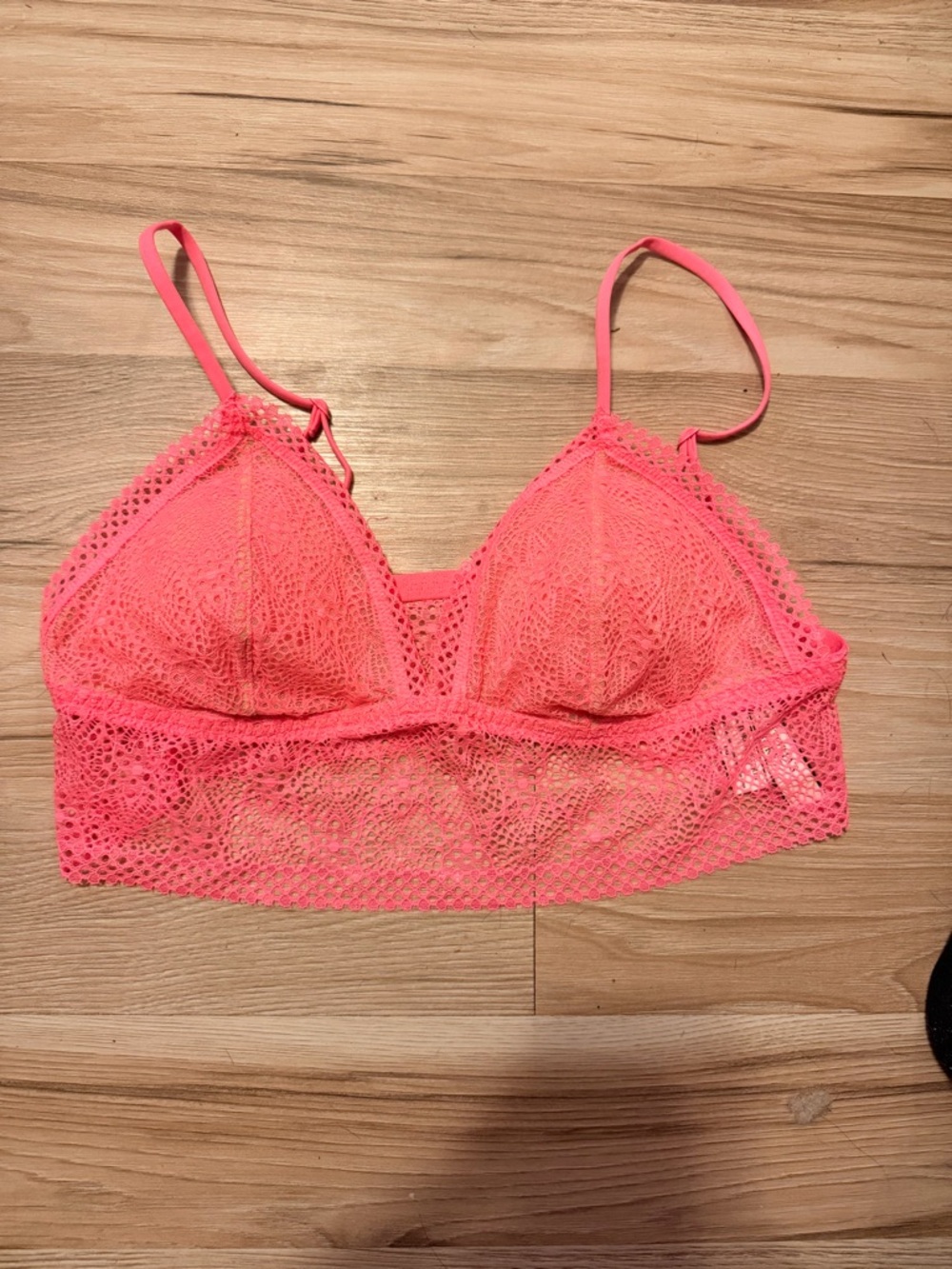 Victoria's Secret Neon Pink Lace Bralette NWT